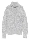 Fedeli Turtleneck Sweater In Silver