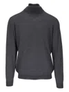 Fedeli Turtleneck Wool Sweater In Gray