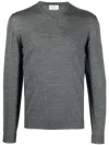 Fedeli V-neck Jumper In Grey