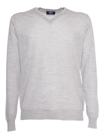 FEDELI V-NECK PULLOVER