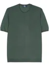 Fedeli Virgin Wool Fine-knit Jumper In Green