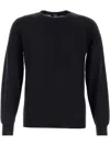 Fedeli Virgin Wool Jumper In Blue