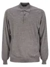 Fedeli Three-button Virgin Wool Polo Shirt