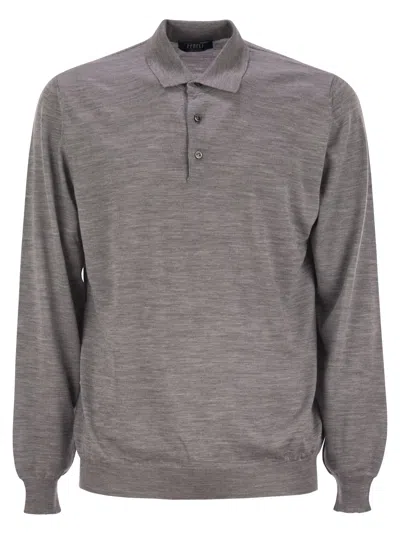 FEDELI FEDELI VIRGIN WOOL POLO SHIRT