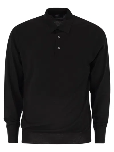FEDELI FEDELI VIRGIN WOOL POLO SHIRT