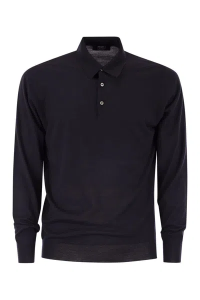 FEDELI FEDELI VIRGIN WOOL POLO SHIRT