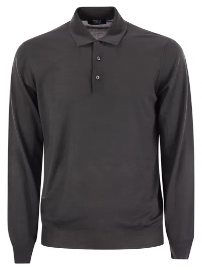 FEDELI VIRGIN WOOL POLO SHIRT