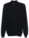 Fedeli Pullover Aus Schurwolle In Blau