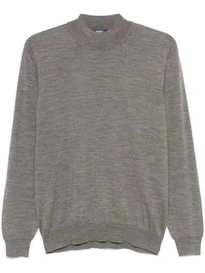 Fedeli Virgin Wool Sweater In Grey