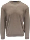 Fedeli Virgin-wool Sweater In Neutrals