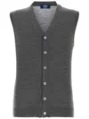 Fedeli Cardigna Senza Maniche-46 Nd  Male In Grey
