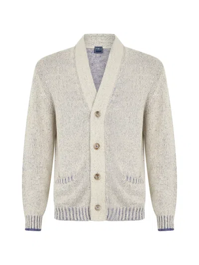 Fedeli V-neck Cardigan In Neutral
