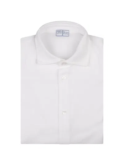 Fedeli 스티브 피케 셔츠 In White