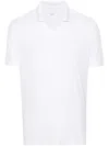 FEDELI WHITE COTTON POLO SHIRT