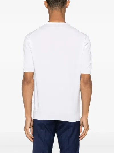 Fedeli White Cotton T-shirt