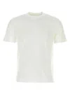 Fedeli Man Basic T-shirt In White Organic Cotton In White
