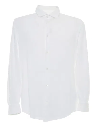 Fedeli White Elegant Shirt In Multicolor
