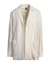 Fedeli Woman Blazer Ivory Size 6 Cashmere In White