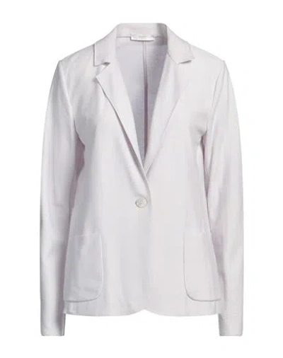 Fedeli Woman Blazer Light Grey Size 8 Cashmere