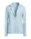 Fedeli Woman Blazer Sky Blue Size 6 Cashmere