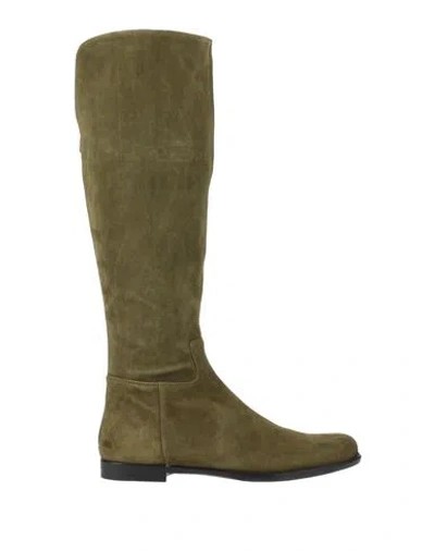 Fedeli Woman Boot Military Green Size 7 Soft Leather