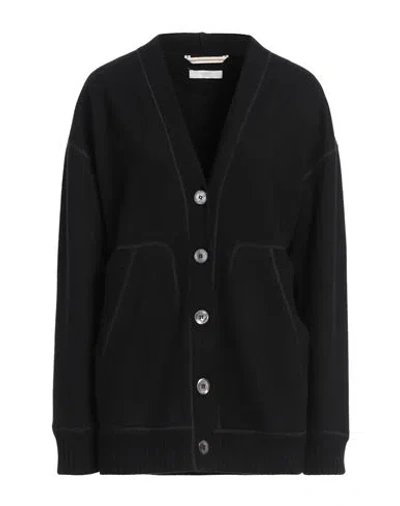 Fedeli Woman Cardigan Black Size 8 Cashmere