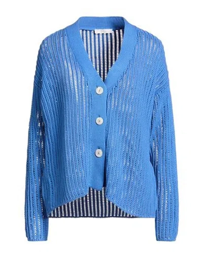 Fedeli Woman Cardigan Blue Size 6 Cotton