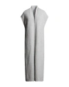 Fedeli Woman Cardigan Grey Size 6 Virgin Wool, Cashmere, Polyamide In Gray