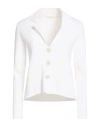 Fedeli Woman Cardigan Ivory Size 0 Cotton In White