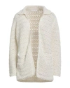 Fedeli Woman Cardigan Ivory Size 6 Cotton In Neutral