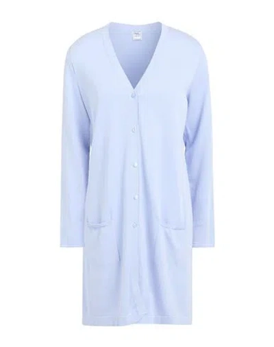 Fedeli Woman Cardigan Lilac Size 8 Cotton In Blue