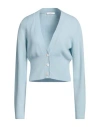 Fedeli Woman Cardigan Sky Blue Size 6 Cashmere