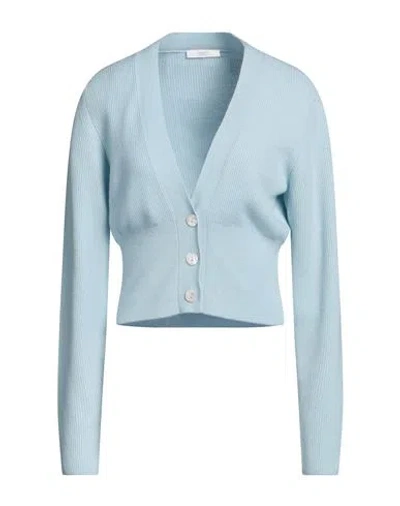 Fedeli Woman Cardigan Sky Blue Size 6 Cashmere