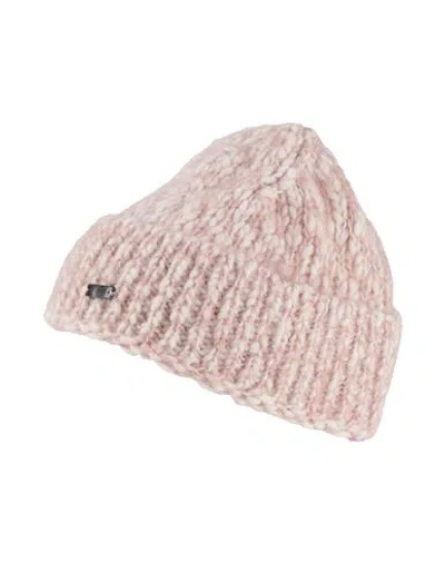 Fedeli Woman Hat Antique Rose Size Onesize Wool, Cotton, Mohair Wool, Silk In Pink
