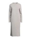 Fedeli Woman Midi Dress Grey Size 6 Cashmere