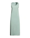 Fedeli Woman Midi Dress Light Green Size 8 Cotton In Green