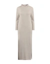 Fedeli Woman Midi Dress Light Grey Size 6 Cashmere In Gray