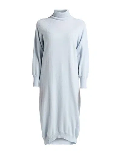 Fedeli Woman Midi Dress Sky Blue Size 4 Cashmere