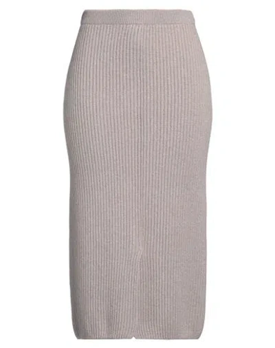 Fedeli Woman Midi Skirt Taupe Size 6 Cashmere