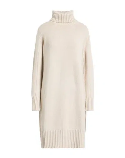 Fedeli Woman Mini Dress Beige Size 6 Cashmere In Neutral