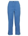 Fedeli Woman Pants Light Blue Size 10 Cotton, Elastane