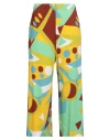 Fedeli Woman Pants Light Green Size 6 Viscose, Elastane In Multi