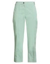 Fedeli Woman Pants Light Green Size 8 Cotton, Elastane