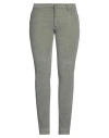 Fedeli Woman Pants Sage Green Size 8 Cotton, Viscose, Cashmere, Elastane In Sage Green