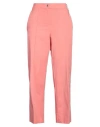 Fedeli Woman Pants Salmon Pink Size 6 Cotton, Elastane In Pink
