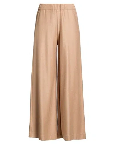 Fedeli Woman Pants Sand Size 4 Cashmere In Neutral