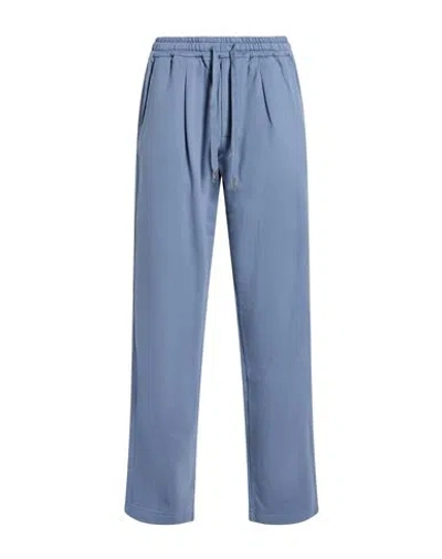 Fedeli Woman Pants Slate Blue Size 16 Cotton
