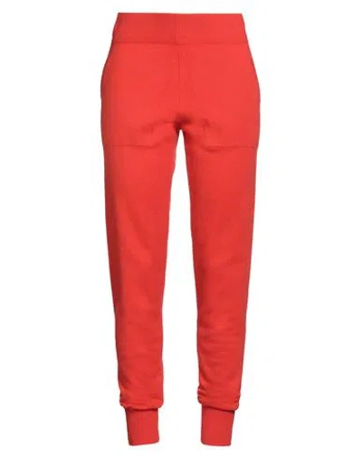 Fedeli Woman Pants Tomato Red Size L Cashmere