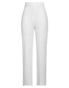 Fedeli Woman Pants White Size M Linen, Cotton