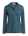 Fedeli Woman Polo Shirt Deep Jade Size 6 Cotton In Green